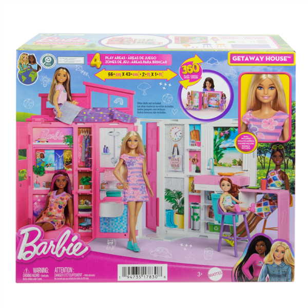 Mattel Barbie Przytulny Domek Zestaw z Lalką HRJ77
